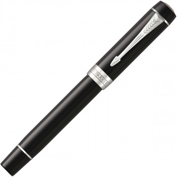 Перьевая ручка Parker Duofold Classic Centennial F77, Black CT (Перо F)