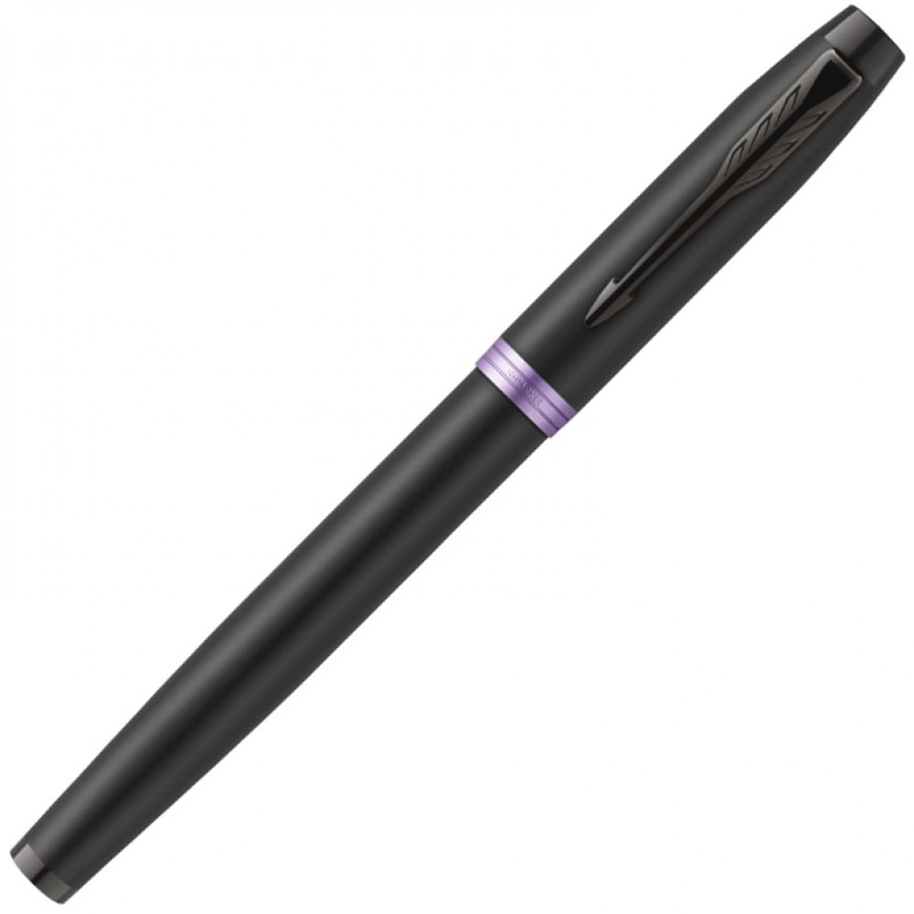Ручка перьевая Parker IM Vibrant Rings F315, Amethyst Purple PVD (Перо M)