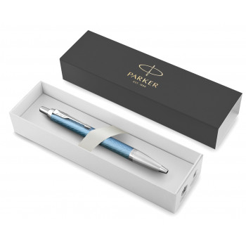 Ручка шариковая Parker IM Premium K318, Blue Grey CT